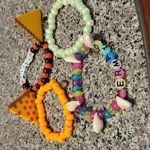 Kandi perler rave bracelets